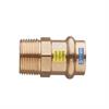 Raccordo in Bronzo Pressare Acqua/Gas Manicotto Diritto M D.15x3/4
