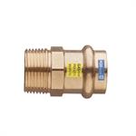 Raccordo in Bronzo Pressare Acqua/Gas Manicotto Diritto M D.18x1/2
