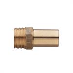 Raccordo in Bronzo a Pressare Acqua/Gas Adattatore M D.12x1/2