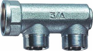 Collettore Far 2 Vie Cromato Cieco D.1 x24x19 MF