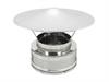 Cappello Cinese Base Tonda Acciaio Inox Aisi304 Monoparete S/G. D.80