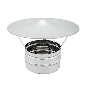 Cappello Cinese Base Tonda Acciaio Inox Aisi304 Monoparete S/G.D.150