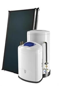 Sistema Solare Forzato Kit 2 Collettori Telaio Terra Bolli.Lt200/TR